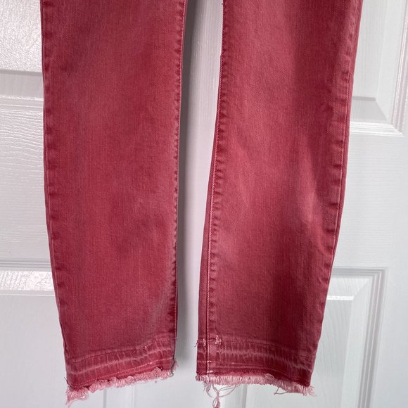 3/$30 ♥ GAP 1969 True Skinny Jeans Wild Rose Distressed Hem Size 29R - Picture 5 of 12